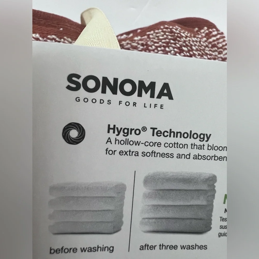 Sonoma goods for life 4 pk ( 2 washcloths & 2 hand towels )